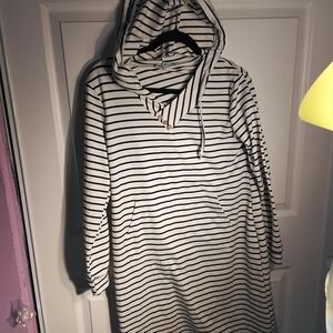 Striped Hooded Dress